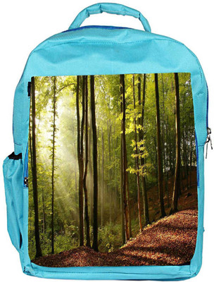 

Snoogg Eco Friendly Canvas Blossom Forest Designer Backpack Rucksack School Travel Unisex Casual Canvas Bag Bookbag Satchel 5 L Backpack(Blue)