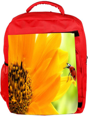 

Snoogg Eco Friendly Canvas Beatel In Yellow Designer Backpack Rucksack School Travel Unisex Casual Canvas Bag Bookbag Satchel 5 L Backpack(Red)