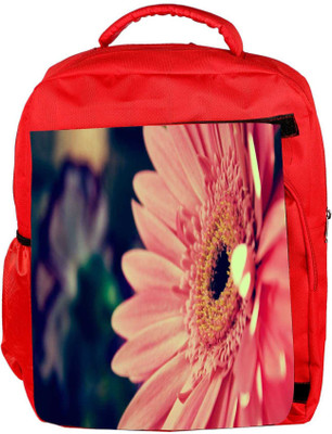 

Snoogg Eco Friendly Canvas Pink Gerbera Flower Designer Backpack Rucksack School Travel Unisex Casual Canvas Bag Bookbag Satchel 5 L Backpack(Red)