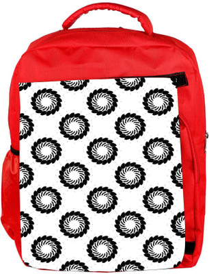 

Snoogg Eco Friendly Canvas Black Chakras Designer Backpack Rucksack School Travel Unisex Casual Canvas Bag Bookbag Satchel 5 L Backpack(Red)