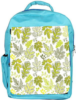 

Snoogg Eco Friendly Canvas Abstract Multicolor Leaves Designer Backpack Rucksack School Travel Unisex Casual Canvas Bag Bookbag Satchel 5 L Backpack(Blue)