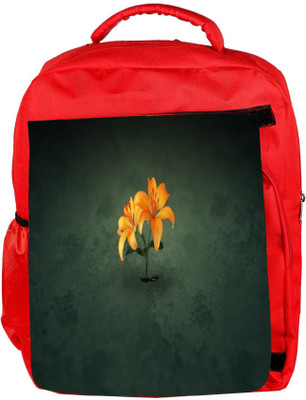 

Snoogg Eco Friendly Canvas Simple Flower Designer Backpack Rucksack School Travel Unisex Casual Canvas Bag Bookbag Satchel 5 L Backpack(Red)