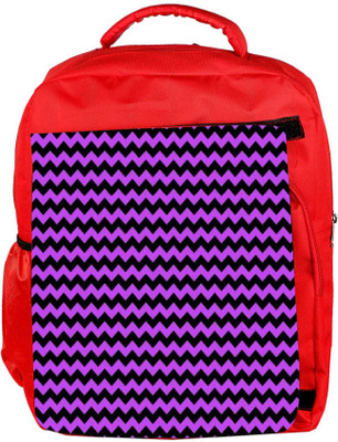

Snoogg Eco Friendly Canvas Purple Black Wave 2456 Backpack Rucksack School Travel Unisex Casual Canvas Bag Bookbag Satchel 5 L Backpack(Red)