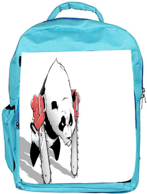 

Snoogg Eco Friendly Canvas Panda With Chainsaw Paws Designer Backpack Rucksack School Travel Unisex Casual Canvas Bag Bookbag Satchel 5 L Backpack(Blue)