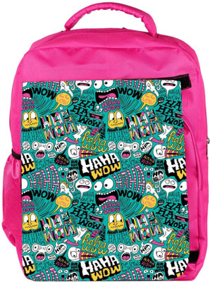 

Snoogg Eco Friendly Canvas We Love Comics Backpack Rucksack School Travel Unisex Casual Canvas Bag Bookbag Satchel 5 L Backpack(Pink)