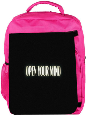 

Snoogg Eco Friendly Canvas Open Your Mind Designer Backpack Rucksack School Travel Unisex Casual Canvas Bag Bookbag Satchel 5 L Backpack(Pink)