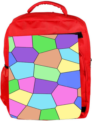 

Snoogg Eco Friendly Canvas Digi Stones 2386 Backpack Rucksack School Travel Unisex Casual Canvas Bag Bookbag Satchel 5 L Backpack(Red)