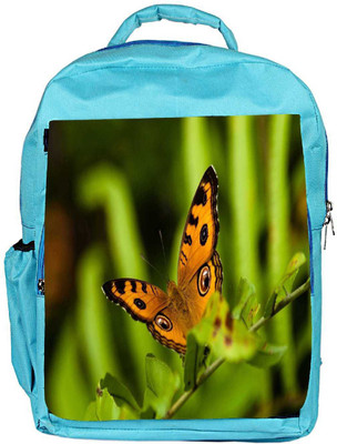 

Snoogg Eco Friendly Canvas Yellow Butterfly Designer Backpack Rucksack School Travel Unisex Casual Canvas Bag Bookbag Satchel 5 L Backpack(Blue)