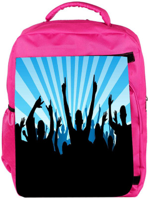 

Snoogg Eco Friendly Canvas Put Your Hand Up Designer Backpack Rucksack School Travel Unisex Casual Canvas Bag Bookbag Satchel 5 L Backpack(Pink)