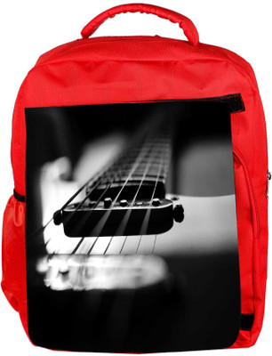 

Snoogg Eco Friendly Canvas First Guitar Designer Backpack Rucksack School Travel Unisex Casual Canvas Bag Bookbag Satchel 5 L Backpack(Red)
