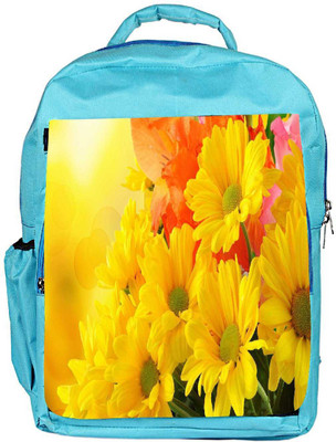 

Snoogg Eco Friendly Canvas Pink Flower Designer Backpack Rucksack School Travel Unisex Casual Canvas Bag Bookbag Satchel 5 L Backpack(Blue)