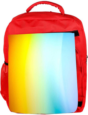 

Snoogg Eco Friendly Canvas Yellow And Blue Design Designer Backpack Rucksack School Travel Unisex Casual Canvas Bag Bookbag Satchel 5 L Backpack(Red)