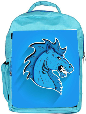 

Snoogg Eco Friendly Canvas Angry Horse Mascot Face Expression Backpack Rucksack School Travel Unisex Casual Canvas Bag Bookbag Satchel 5 L Backpack(Blue)