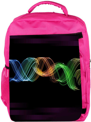 

Snoogg Eco Friendly Canvas Glowing Neon Effect Designer Backpack Rucksack School Travel Unisex Casual Canvas Bag Bookbag Satchel 5 L Backpack(Pink)