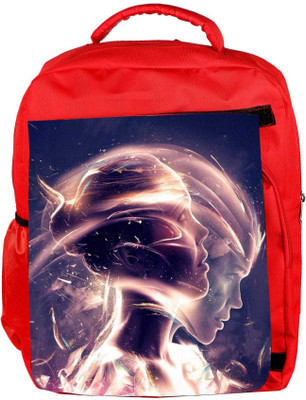 

Snoogg Eco Friendly Canvas In Motion Backpack Rucksack School Travel Unisex Casual Canvas Bag Bookbag Satchel 5 L Backpack(Red)