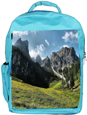 

Snoogg Eco Friendly Canvas Abstract Nature Designer Backpack Rucksack School Travel Unisex Casual Canvas Bag Bookbag Satchel 5 L Backpack(Blue)