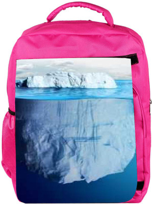 

Snoogg Eco Friendly Canvas Blue Sea With White Mountain Designer Backpack Rucksack School Travel Unisex Casual Canvas Bag Bookbag Satchel 5 L Backpack(Pink)