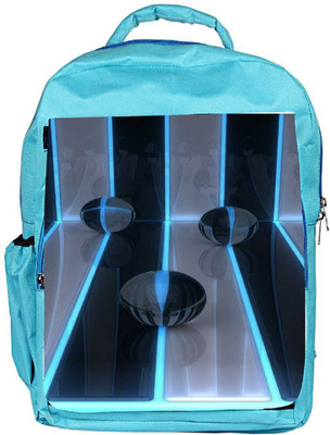 

Snoogg Eco Friendly Canvas Digital Art 3D Balls Bands Designer Backpack Rucksack School Travel Unisex Casual Canvas Bag Bookbag Satchel 5 L Backpack(Blue)