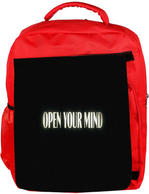 

Snoogg Eco Friendly Canvas Open Your Mind Designer Backpack Rucksack School Travel Unisex Casual Canvas Bag Bookbag Satchel 5 L Backpack(Red)