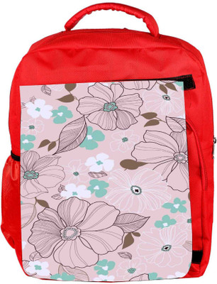 

Snoogg Eco Friendly Canvas Flower Purple Pattern 2477 Backpack Rucksack School Travel Unisex Casual Canvas Bag Bookbag Satchel 5 L Backpack(Red)