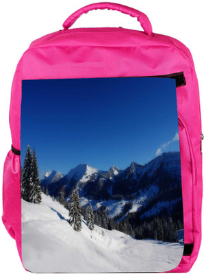 

Snoogg Eco Friendly Canvas Jammu Place Designer Backpack Rucksack School Travel Unisex Casual Canvas Bag Bookbag Satchel 5 L Backpack(Pink)