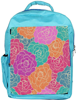 

Snoogg Eco Friendly Canvas Seamless Hand Drawn Waves Texture Backpack Rucksack School Travel Unisex Casual Canvas Bag Bookbag Satchel 5 L Backpack(Blue)