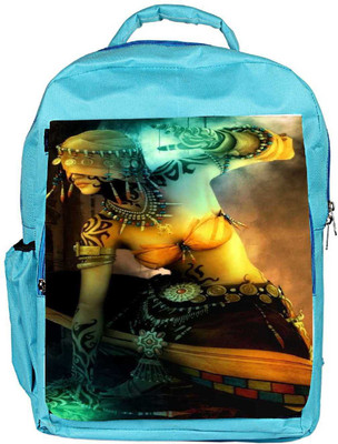 

Snoogg Eco Friendly Canvas Forest Goddess Tribal Backpack Rucksack School Travel Unisex Casual Canvas Bag Bookbag Satchel 5 L Backpack(Blue)