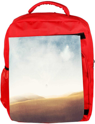 

Snoogg Eco Friendly Canvas Desert Vintage Designer Backpack Rucksack School Travel Unisex Casual Canvas Bag Bookbag Satchel 5 L Backpack(Red)