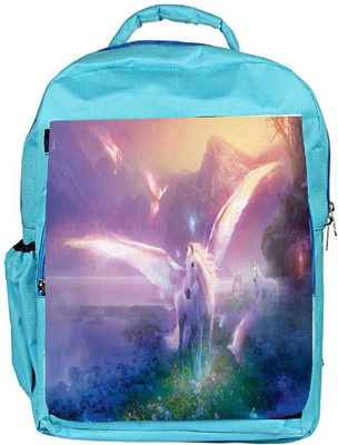 

Snoogg Eco Friendly Canvas White Horse Designer Backpack Rucksack School Travel Unisex Casual Canvas Bag Bookbag Satchel 5 L Backpack(Blue)