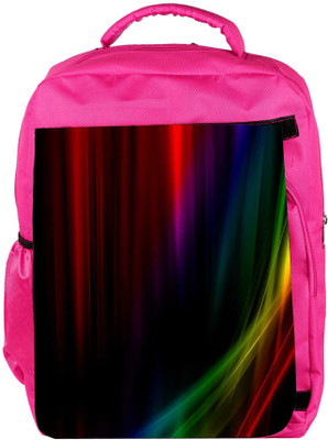 

Snoogg Eco Friendly Canvas Abstract Design Designer Backpack Rucksack School Travel Unisex Casual Canvas Bag Bookbag Satchel 5 L Backpack(Pink)