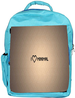 

Snoogg Eco Friendly Canvas I Love Minimal Designer Backpack Rucksack School Travel Unisex Casual Canvas Bag Bookbag Satchel 5 L Backpack(Blue)