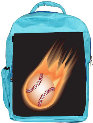 

Snoogg Eco Friendly Canvas Baseball Fire Backpack Rucksack School Travel Unisex Casual Canvas Bag Bookbag Satchel 5 L Backpack(Blue)