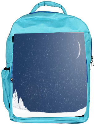 

Snoogg Eco Friendly Canvas Snow Nite Designer Backpack Rucksack School Travel Unisex Casual Canvas Bag Bookbag Satchel 5 L Backpack(Blue)