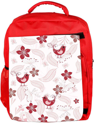 

Snoogg Eco Friendly Canvas Red Bird Designer Backpack Rucksack School Travel Unisex Casual Canvas Bag Bookbag Satchel 5 L Backpack(Red)