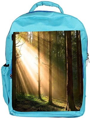

Snoogg Eco Friendly Canvas Falling Sunlight In Forest Designer Backpack Rucksack School Travel Unisex Casual Canvas Bag Bookbag Satchel 5 L Backpack(Blue)