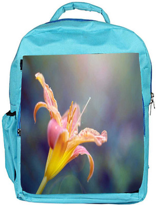 

Snoogg Eco Friendly Canvas Yellow Flower And Butterfly Designer Backpack Rucksack School Travel Unisex Casual Canvas Bag Bookbag Satchel 5 L Backpack(Blue)