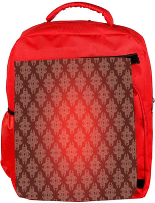 

Snoogg Eco Friendly Canvas Abstract Red Pattern Designer Backpack Rucksack School Travel Unisex Casual Canvas Bag Bookbag Satchel 5 L Backpack(Red)