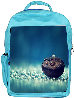 

Snoogg Eco Friendly Canvas Coffee Bean Drop Water Designer Backpack Rucksack School Travel Unisex Casual Canvas Bag Bookbag Satchel 5 L Backpack(Blue)