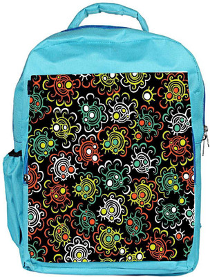 

Snoogg Eco Friendly Canvas Abstract Floral Background Backpack Rucksack School Travel Unisex Casual Canvas Bag Bookbag Satchel 5 L Backpack(Blue)