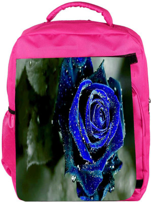 

Snoogg Eco Friendly Canvas Blue Rose Designer Backpack Rucksack School Travel Unisex Casual Canvas Bag Bookbag Satchel 5 L Backpack(Pink)