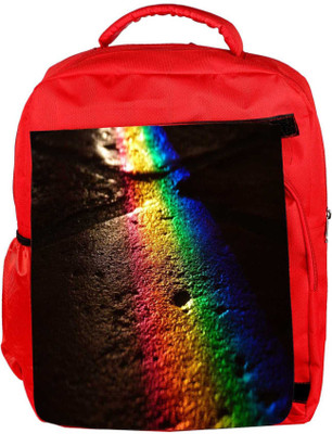

Snoogg Eco Friendly Canvas Rainbow Color Designer Backpack Rucksack School Travel Unisex Casual Canvas Bag Bookbag Satchel 5 L Backpack(Red)