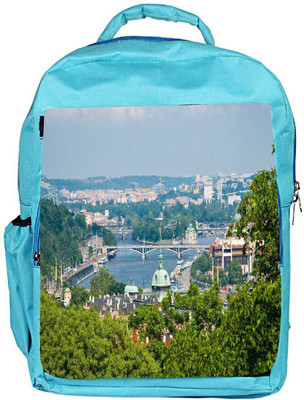 

Snoogg Eco Friendly Canvas Clean City Designer Backpack Rucksack School Travel Unisex Casual Canvas Bag Bookbag Satchel 5 L Backpack(Blue)
