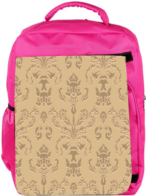 

Snoogg Eco Friendly Canvas Silver Pattern Designer Backpack Rucksack School Travel Unisex Casual Canvas Bag Bookbag Satchel 5 L Backpack(Pink)