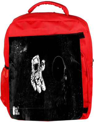 

Snoogg Eco Friendly Canvas Astronaut Designer Backpack Rucksack School Travel Unisex Casual Canvas Bag Bookbag Satchel 5 L Backpack(Red)