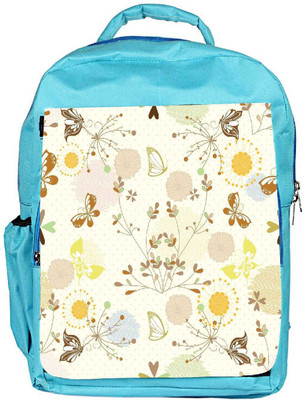 

Snoogg Eco Friendly Canvas Flying Butterflies Designer Backpack Rucksack School Travel Unisex Casual Canvas Bag Bookbag Satchel 5 L Backpack(Blue)