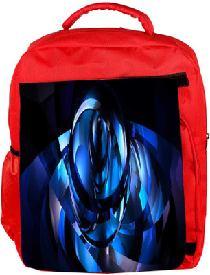 

Snoogg Eco Friendly Canvas Pure Blue Designer Backpack Rucksack School Travel Unisex Casual Canvas Bag Bookbag Satchel 5 L Backpack(Red)