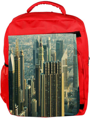 

Snoogg Eco Friendly Canvas Developed City Designer Backpack Rucksack School Travel Unisex Casual Canvas Bag Bookbag Satchel 5 L Backpack(Red)