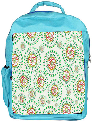 

Snoogg Eco Friendly Canvas Mixed Green Pattern Designer Backpack Rucksack School Travel Unisex Casual Canvas Bag Bookbag Satchel 5 L Backpack(Blue)