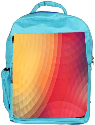 

Snoogg Eco Friendly Canvas Colorful Circles Designer Backpack Rucksack School Travel Unisex Casual Canvas Bag Bookbag Satchel 5 L Backpack(Blue)