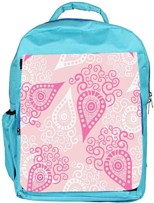 

Snoogg Eco Friendly Canvas Pink Pattern Designer Backpack Rucksack School Travel Unisex Casual Canvas Bag Bookbag Satchel 5 L Backpack(Blue)